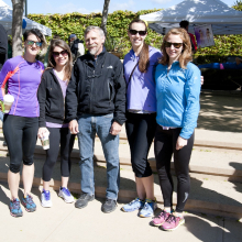 2014 Santa Barbara Vision Walk. Left to Right: Roxanne Croze,Tracy Clevenger, Dennis O. Clegg, Michelle Maloney, Lyndsay Leach