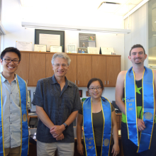 Chrisotpher Tien, Emma Zhang and John Mack graduating from UCSB 2017
